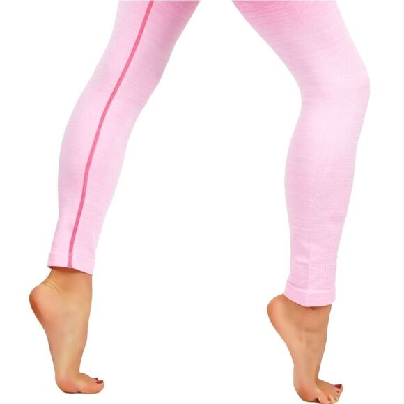 🔟YELETE WOMENS M pink dip dyed wide waistband w/tummy control Leggings NWT - Picture 3 of 8